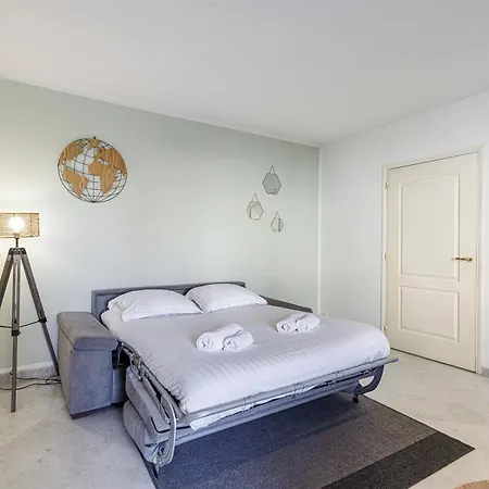 Le Victoria, Elegant T2 Au Bord Des Plages, Piscine, Sauna 아파트 *